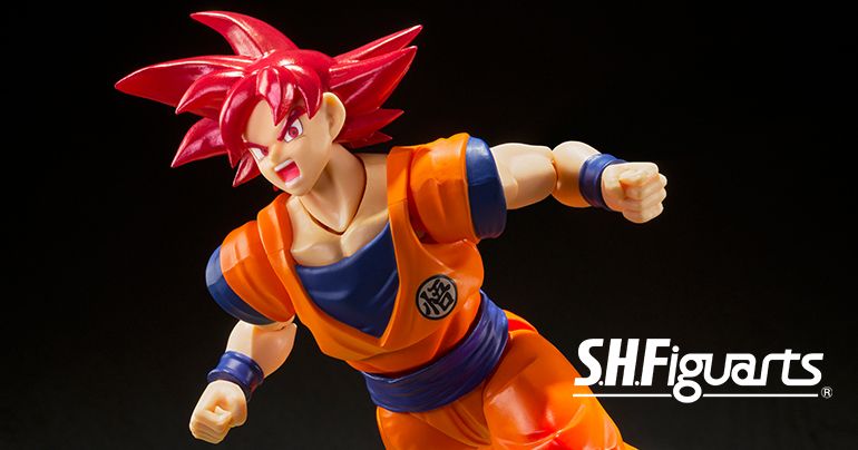 「スーパーサイヤ人ゴッド孫悟空‐正しき心がもたらすサイヤ人の神‐」がフィギュアブランド「S.H.Figuarts」に登場!