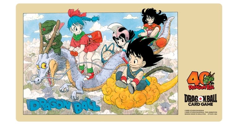 「ドラゴンボールスーパーカードゲーム オフィシャルプレイマット 連載40周年記念ver.」がプレミアムバンダイで予約販売中!!