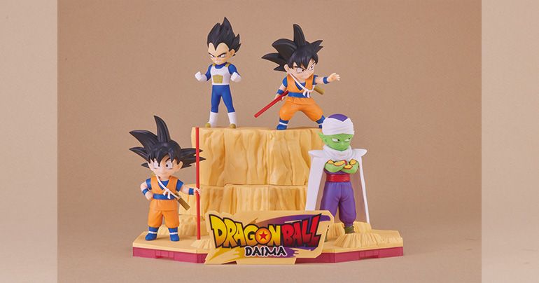 『ドラゴンボールDAIMA』の背景ディスプレイ付きプラモデル2種が発売中!!
