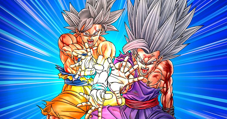 VJ8月特大号に「漫画『ドラゴンボール超』連載10周年記念描き下ろし 最強の親子かめはめ波 ポスター!!」を収録!イラストの立体化も決定!!