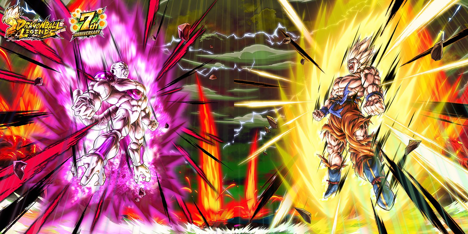 ドラゴンボール レジェンズ7周年第3弾キャンペーン開催!影山ヒロノブさんの歌唱に合わせて悟空とフリーザがアツく闘うスペシャルライブ映像を大公開!