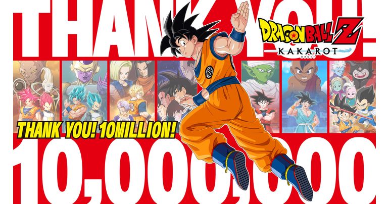 「ドラゴンボールZ KAKAROT」が世界累計販売本数1,000万本を突破!!